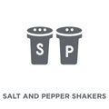 Salt and pepper shakers icon from Furniture and household collection.