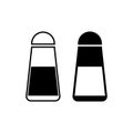 Salt and pepper shakers icon isolated on white background Royalty Free Stock Photo