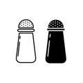 Salt and pepper shakers vector icons Royalty Free Stock Photo