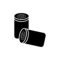 Salt or pepper silhouette vector Royalty Free Stock Photo