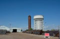 Water towers. Salt & Pepper Pots, Goole, East Riding of Yorkshire, UK