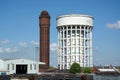 Water towers. Salt & Pepper Pots, Goole, East Riding of Yorkshire, UK