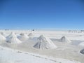 Salt piles ready for sale - Salt Flats Bolivia