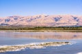 Salt ponds at Alviso Marina County Park Royalty Free Stock Photo