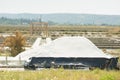 Salt production Royalty Free Stock Photo
