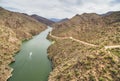 Salt River at Apache trail scenic drive, Arizona Royalty Free Stock Photo