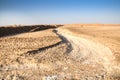 Salt river at the Dasht-e Lut desert near Kerman, Iran Royalty Free Stock Photo