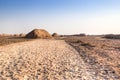 Salt river at the Dasht-e Lut desert near Kerman, Iran Royalty Free Stock Photo