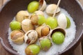 Salt roasted ginkgo nuts, japanese food