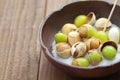 Salt roasted ginkgo nuts, japanese food