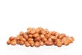 Salt roasted peanuts isolated on white Royalty Free Stock Photo