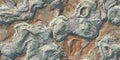 Salt rocky hills field landform from above view backdrop