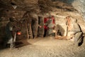 Salt sculpture depicting Treasurer in Wieliczka Royalty Free Stock Photo