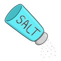 Salt shaker illustration Royalty Free Stock Photo