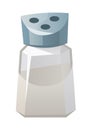 Salt shaker isolated on white background vector Royalty Free Stock Photo
