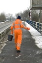 Salt Spreader in colorful work clothes, Jirnsum