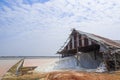 Salt storage granaries, sea salt storage in salt farms