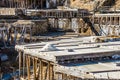 Salt valley of AÃÂ±ana, old salt mine from Alava, Basque Country, Spain