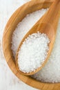 Salt in bowl with spoon