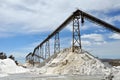 Salt Works at Lake Grassmere, New Zealand Royalty Free Stock Photo