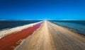 Salt works at Walvis Bay, Namibia, Africa Royalty Free Stock Photo