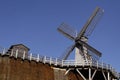 Salt-works with windmill in Germany