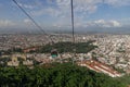 Salta, Argentina - January 24th 2024: Panoramic view of the city of Salta from the cable car