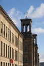 Saltaire, Bradford, West Yorkshire. October, 2013, View of Salts Mill, a UNESCO world heritage site and gallery Royalty Free Stock Photo