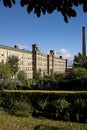 Saltaire, Bradford, West Yorkshire. October, 2013, View of Salts Mill, a UNESCO world heritage site and gallery Royalty Free Stock Photo