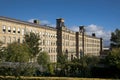 Saltaire, Bradford, West Yorkshire. October, 2013, View of Salts Mill, a UNESCO world heritage site and gallery Royalty Free Stock Photo