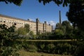 Saltaire, Bradford, West Yorkshire. October, 2013, View of Salts Mill, a UNESCO world heritage site and gallery Royalty Free Stock Photo