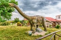 Saltasaurus dinosaur inside a dino park in southern Italy Royalty Free Stock Photo