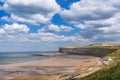 Saltburn by the sea beach Royalty Free Stock Photo