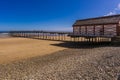 Saltburn-by-the-Sea Pier at Low tide Royalty Free Stock Photo
