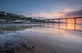 Saltburn at Sunset Royalty Free Stock Photo