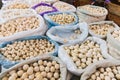 Salted cheese balls at the Panjshanbe Bazaar in Khujand