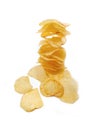 Salted crisp snacks Royalty Free Stock Photo