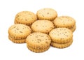 Salted Cumin Cookies or Jeera Cookies Royalty Free Stock Photo