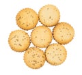 Salted Cumin Cookies or Jeera Cookies Royalty Free Stock Photo