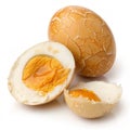 Salted egg isolated on white background Royalty Free Stock Photo