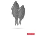 Salted fish for beer color flat icon