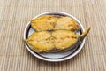 Salted fish fried (King mackerel) Royalty Free Stock Photo