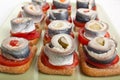 Salted Herring Canapes