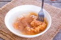 Salted pike caviar in a bowl in water Royalty Free Stock Photo