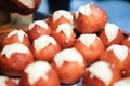 Salted pretzel bun Royalty Free Stock Photo