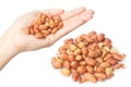 Salted red skin peanuts