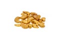 Salted and roasted Cashews nuts is snack. Royalty Free Stock Photo