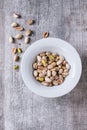 Salted roasted pistachios Royalty Free Stock Photo