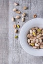 Salted roasted pistachios Royalty Free Stock Photo