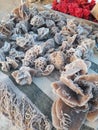 salted rose stones in the sahara desert market. Royalty Free Stock Photo